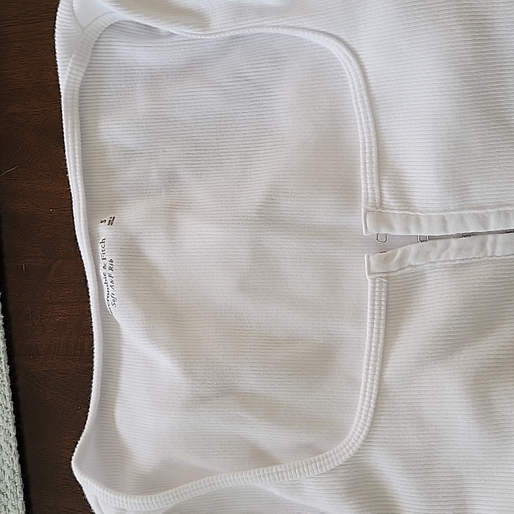 Abercrombie S white bodysuit